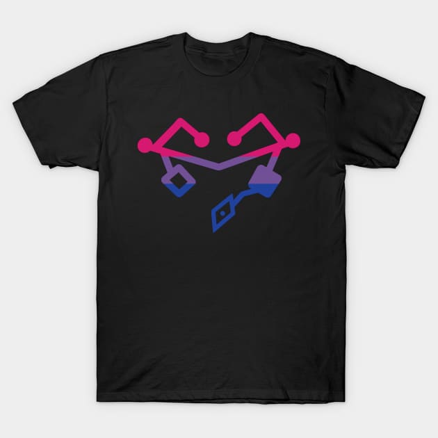 Bisexual Pride Heart T-Shirt by Khalico